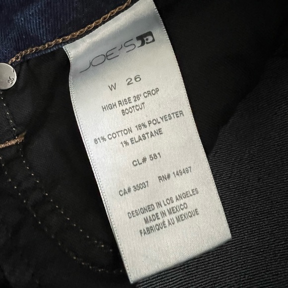 Joe’s High Rise Crop Bootcut Raw Hem Jeans - Picture 11 of 12